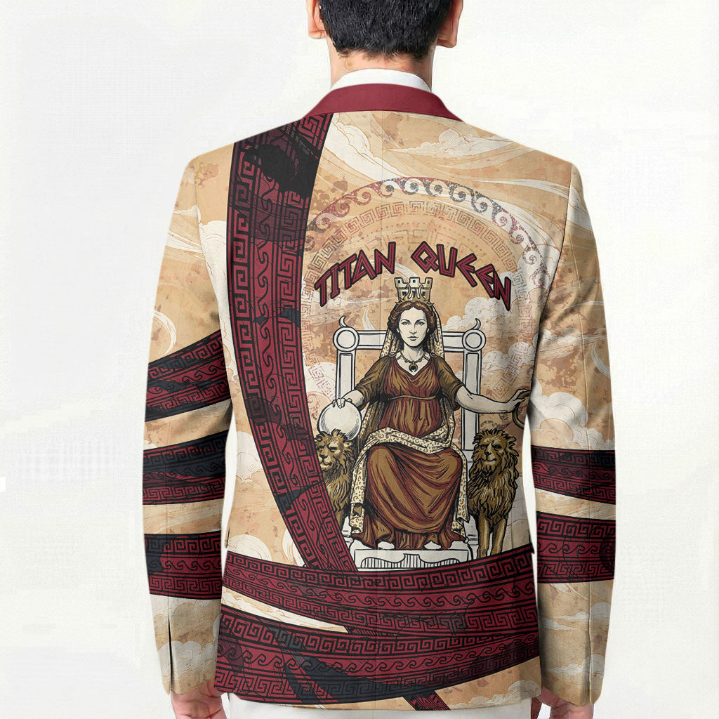 Rhea Titan Queen Mother Gods Blazer Goddess Rhea Throne Lions Greek Key Art