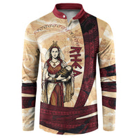 Rhea Titan Queen Mother Gods Button Sweatshirt Goddess Rhea Throne Lions Greek Key Art