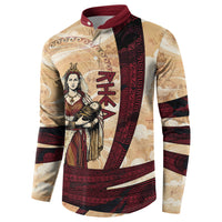 Rhea Titan Queen Mother Gods Button Sweatshirt Goddess Rhea Throne Lions Greek Key Art