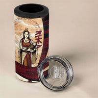 Rhea Titan Queen Mother Gods 4 in 1 Can Cooler Tumbler Goddess Rhea Throne Lions Greek Key Art