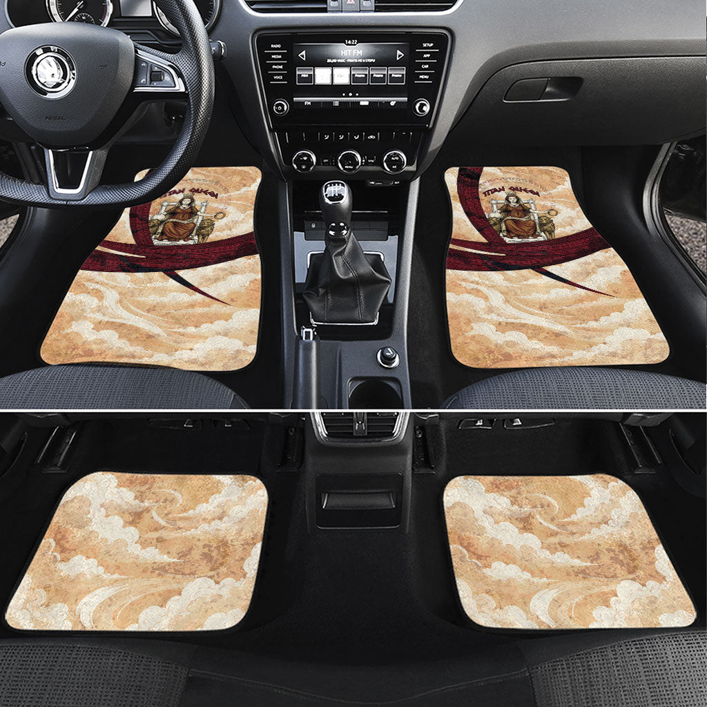 Rhea Titan Queen Mother Gods Car Mats Goddess Rhea Throne Lions Greek Key Art