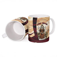 Rhea Titan Queen Mother Gods Ceramic Mug Goddess Rhea Throne Lions Greek Key Art