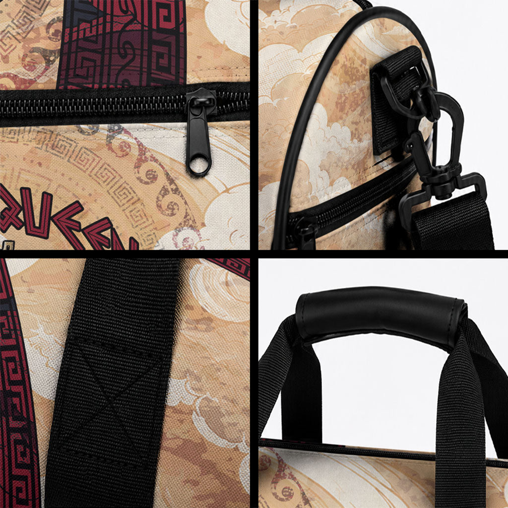 Rhea Titan Queen Mother Gods Duffle Bag Goddess Rhea Throne Lions Greek Key Art