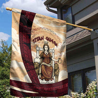 Rhea Titan Queen Mother Gods Garden Flag Goddess Rhea Throne Lions Greek Key Art
