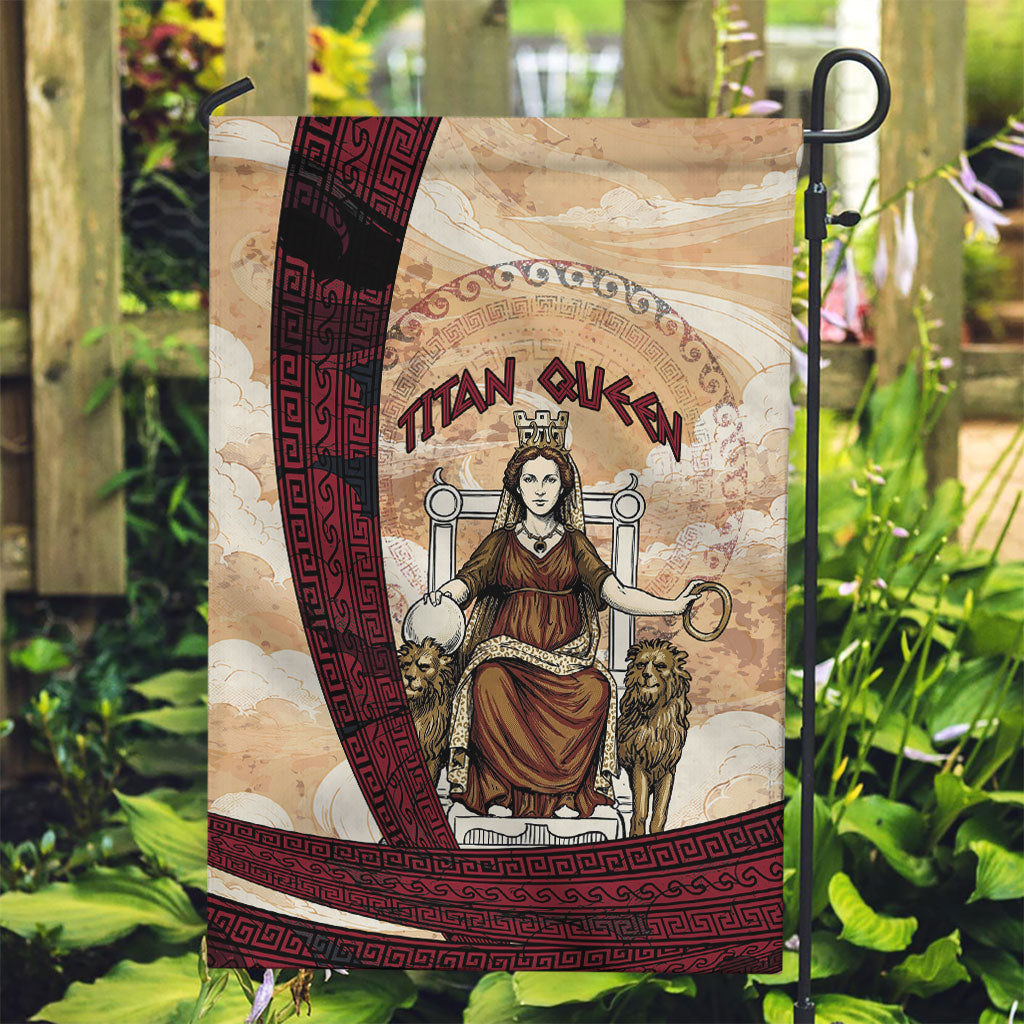 Rhea Titan Queen Mother Gods Garden Flag Goddess Rhea Throne Lions Greek Key Art