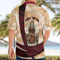 Rhea Titan Queen Mother Gods Hawaiian Shirt Goddess Rhea Throne Lions Greek Key Art