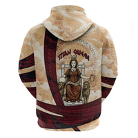 Rhea Titan Queen Mother Gods Hoodie Goddess Rhea Throne Lions Greek Key Art