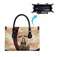 Rhea Titan Queen Mother Gods Leather Bag Goddess Rhea Throne Lions Greek Key Art