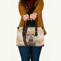 Rhea Titan Queen Mother Gods Leather Bag Goddess Rhea Throne Lions Greek Key Art