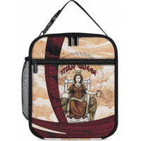 Rhea Titan Queen Mother Gods Lunch Bag Goddess Rhea Throne Lions Greek Key Art