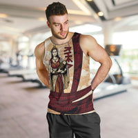 Rhea Titan Queen Mother Gods Men Tank Top Goddess Rhea Throne Lions Greek Key Art