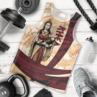 Rhea Titan Queen Mother Gods Men Tank Top Goddess Rhea Throne Lions Greek Key Art