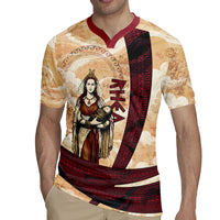 Rhea Titan Queen Mother Gods Rugby Jersey Goddess Rhea Throne Lions Greek Key Art