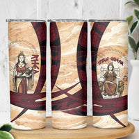 Rhea Titan Queen Mother Gods Skinny Tumbler Goddess Rhea Throne Lions Greek Key Art