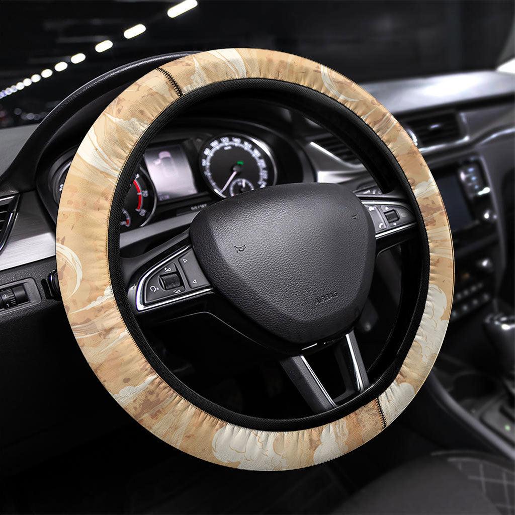 Rhea Titan Queen Mother Gods Steering Wheel Cover Goddess Rhea Throne Lions Greek Key Art