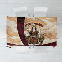Rhea Titan Queen Mother Gods Tablecloth Goddess Rhea Throne Lions Greek Key Art