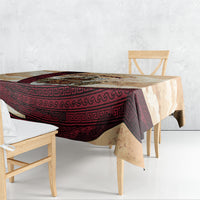 Rhea Titan Queen Mother Gods Tablecloth Goddess Rhea Throne Lions Greek Key Art