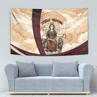 Rhea Titan Queen Mother Gods Tapestry Goddess Rhea Throne Lions Greek Key Art
