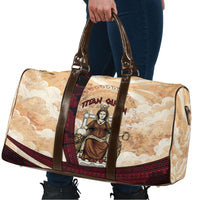 Rhea Titan Queen Mother Gods Travel Bag Goddess Rhea Throne Lions Greek Key Art