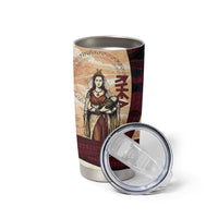 Rhea Titan Queen Mother Gods Tumbler Cup Goddess Rhea Throne Lions Greek Key Art