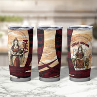 Rhea Titan Queen Mother Gods Tumbler Cup Goddess Rhea Throne Lions Greek Key Art