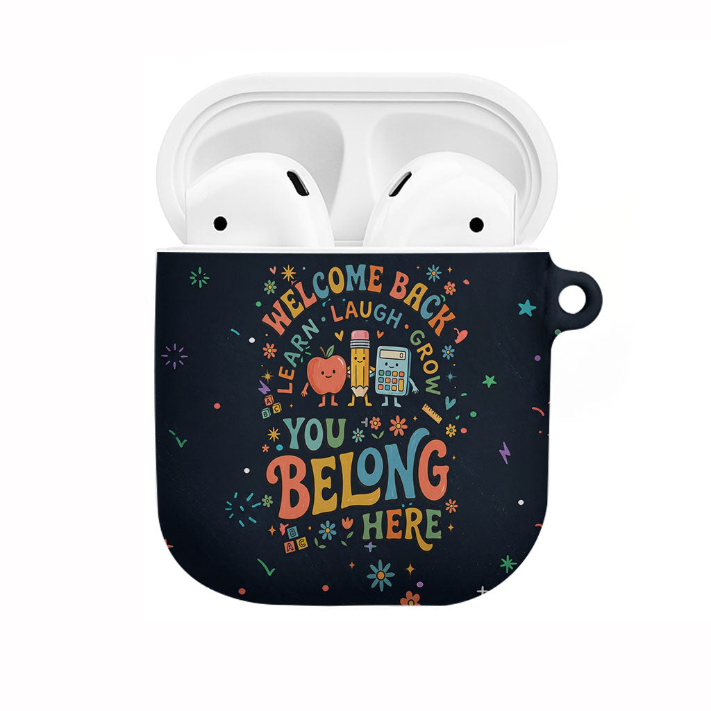 Happy to See Your Face Teacher School Supplies AirPods Case Welcome Back Teacher You Belong Here