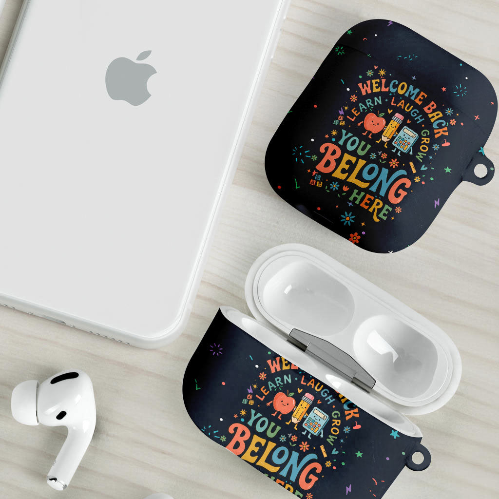 Happy to See Your Face Teacher School Supplies AirPods Case Welcome Back Teacher You Belong Here