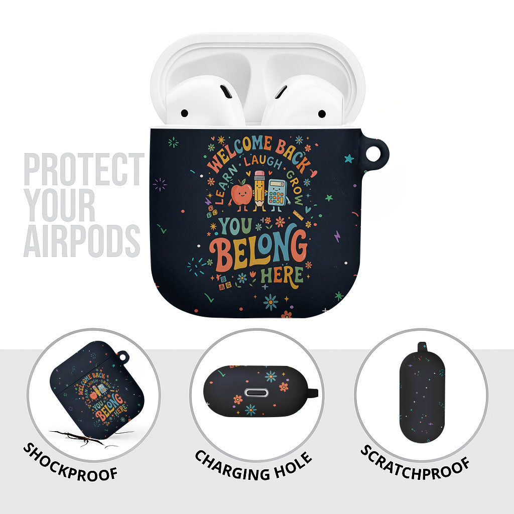 Happy to See Your Face Teacher School Supplies AirPods Case Welcome Back Teacher You Belong Here