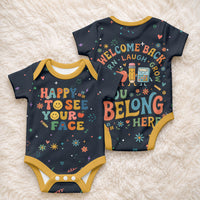 Happy to See Your Face Teacher School Supplies Baby Onesie Welcome Back Teacher You Belong Here