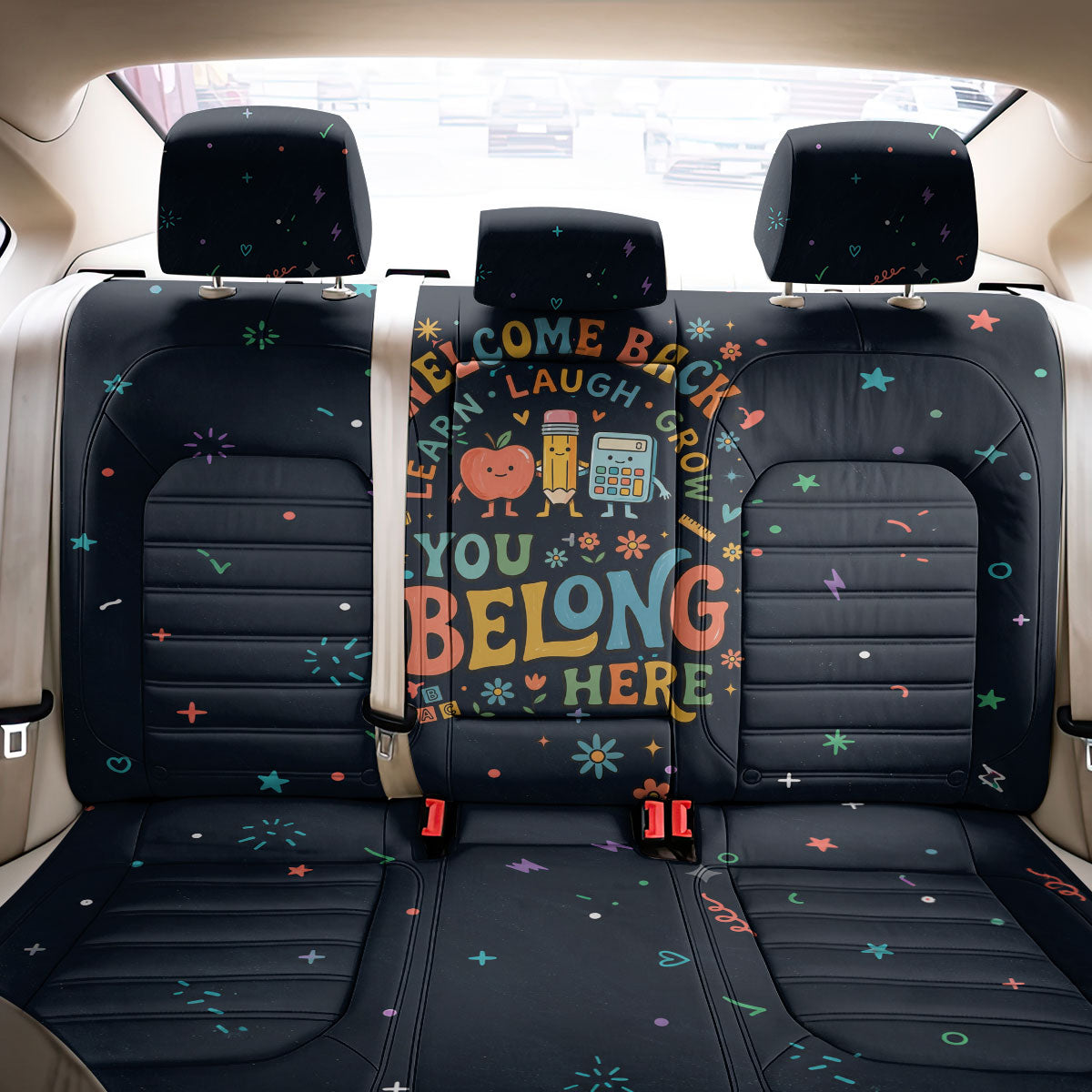 Happy to See Your Face Teacher School Supplies Back Car Seat Cover Welcome Back Teacher You Belong Here