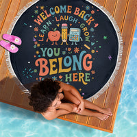 Happy to See Your Face Teacher School Supplies Beach Blanket Welcome Back Teacher You Belong Here