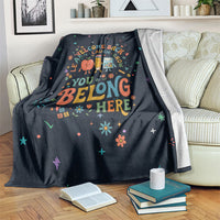 Happy to See Your Face Teacher School Supplies Blanket Welcome Back Teacher You Belong Here
