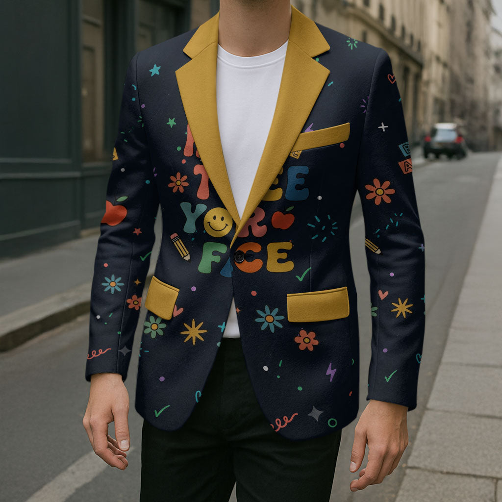 Happy to See Your Face Teacher School Supplies Blazer Welcome Back Teacher You Belong Here
