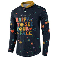 Happy to See Your Face Teacher School Supplies Button Sweatshirt Welcome Back Teacher You Belong Here