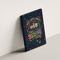 Happy to See Your Face Teacher School Supplies Canvas Wall Art Welcome Back Teacher You Belong Here