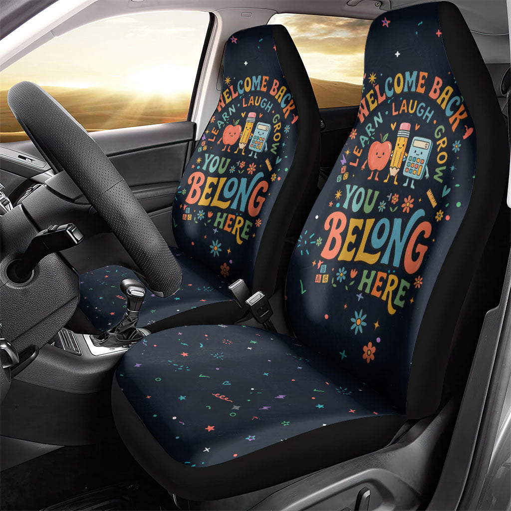 Happy to See Your Face Teacher School Supplies Car Seat Cover Welcome Back Teacher You Belong Here