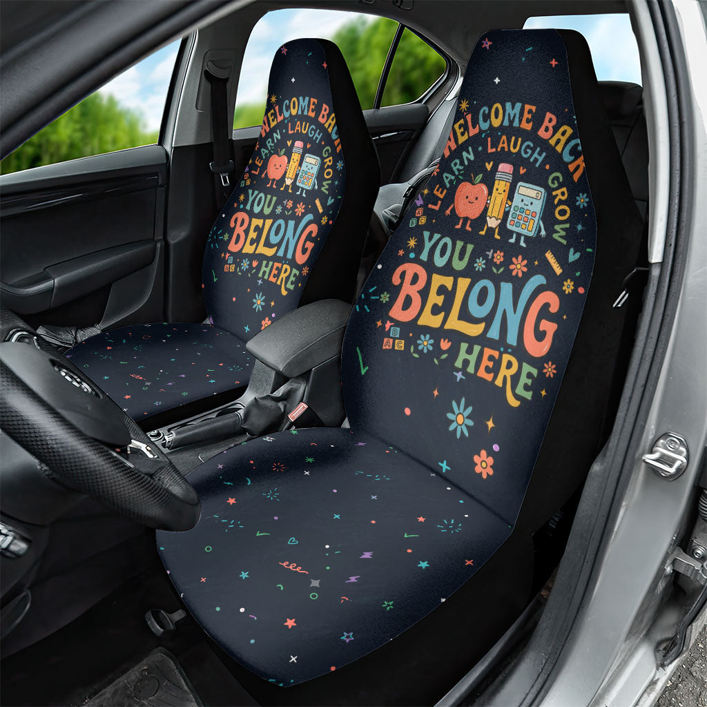 Happy to See Your Face Teacher School Supplies Car Seat Cover Welcome Back Teacher You Belong Here