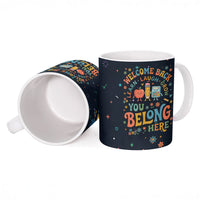 Happy to See Your Face Teacher School Supplies Ceramic Mug Welcome Back Teacher You Belong Here