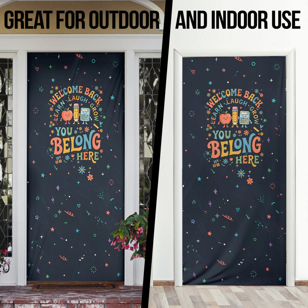 Happy to See Your Face Teacher School Supplies Door Cover Welcome Back Teacher You Belong Here
