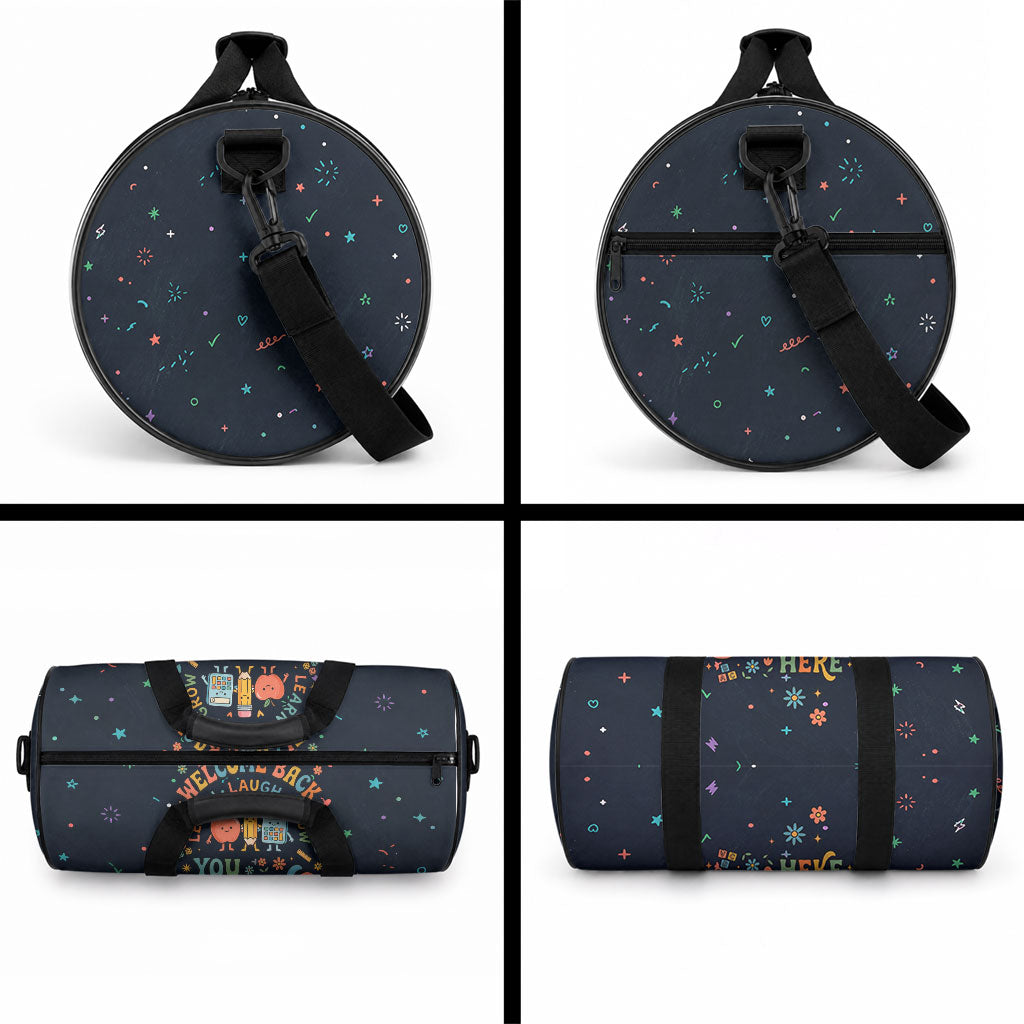 Happy to See Your Face Teacher School Supplies Duffle Bag Welcome Back Teacher You Belong Here