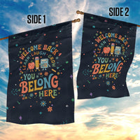 Happy to See Your Face Teacher School Supplies Garden Flag Welcome Back Teacher You Belong Here