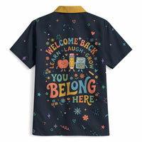 Happy to See Your Face Teacher School Supplies Hawaiian Shirt Welcome Back Teacher You Belong Here