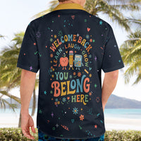 Happy to See Your Face Teacher School Supplies Hawaiian Shirt Welcome Back Teacher You Belong Here