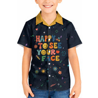 Happy to See Your Face Teacher School Supplies Kid Hawaiian Shirt Welcome Back Teacher You Belong Here