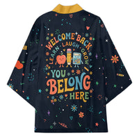 Happy to See Your Face Teacher School Supplies Kimono Welcome Back Teacher You Belong Here