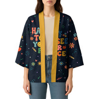 Happy to See Your Face Teacher School Supplies Kimono Welcome Back Teacher You Belong Here