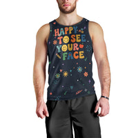 Happy to See Your Face Teacher School Supplies Men Tank Top Welcome Back Teacher You Belong Here