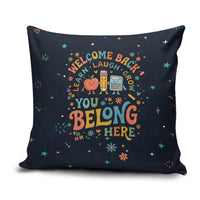 Happy to See Your Face Teacher School Supplies Pillow Cover Welcome Back Teacher You Belong Here