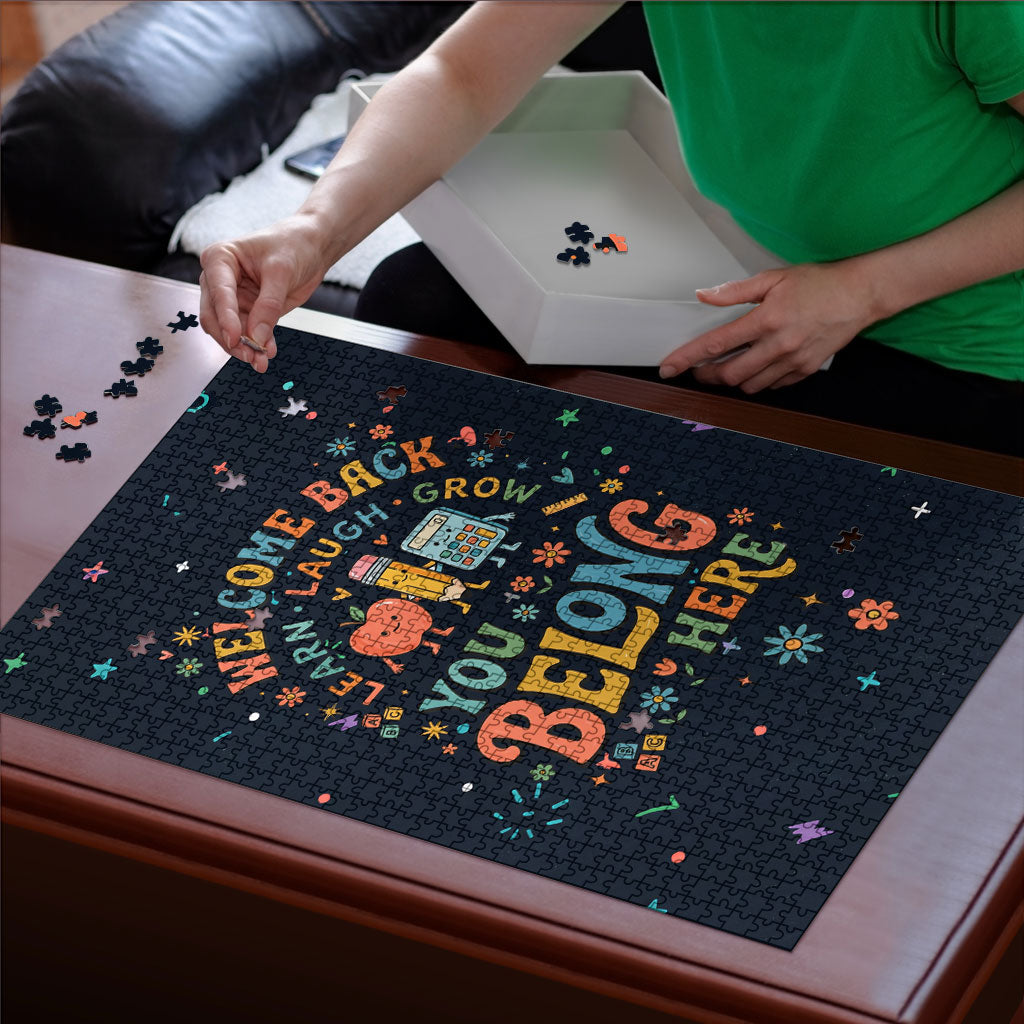 Happy to See Your Face Teacher School Supplies Puzzle Welcome Back Teacher You Belong Here