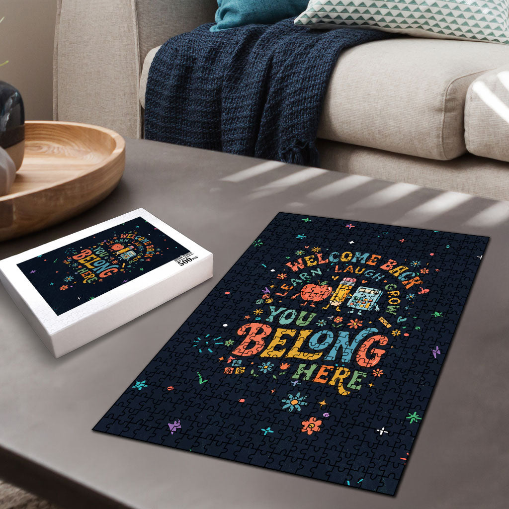 Happy to See Your Face Teacher School Supplies Puzzle Welcome Back Teacher You Belong Here